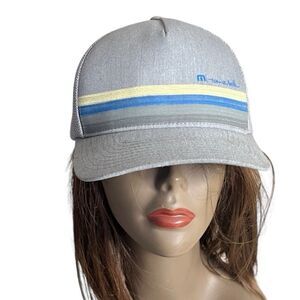 TRAVIS MATHEW  Flexfit Grey Golf Cap Hat Size L-XL Mesh Trucker Hat